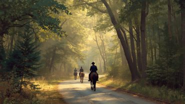 Morning Horse Ride on Forest Roads